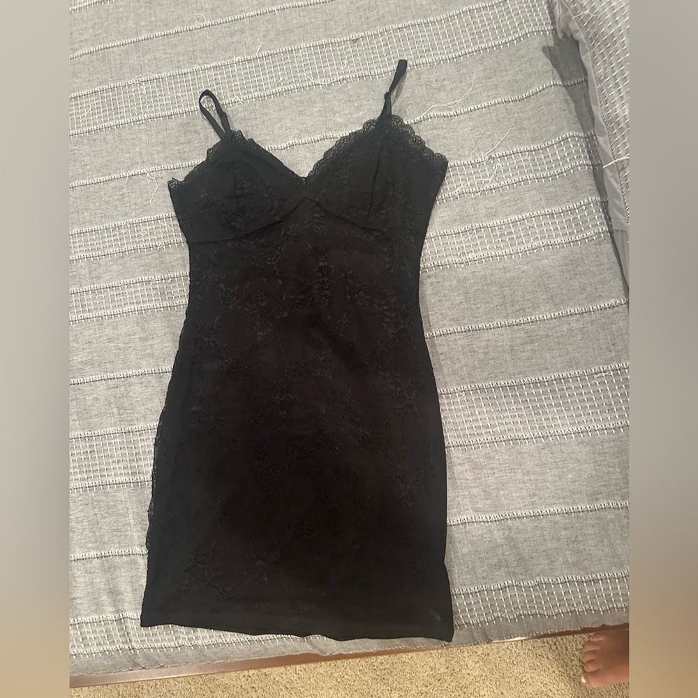 Garage lace mini bodycon dress